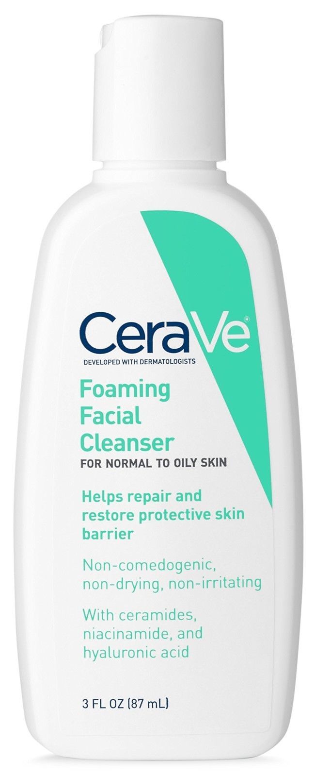 Facial Cleanser 3 oz Travel Size Face Wash, Normal to Oily Skin