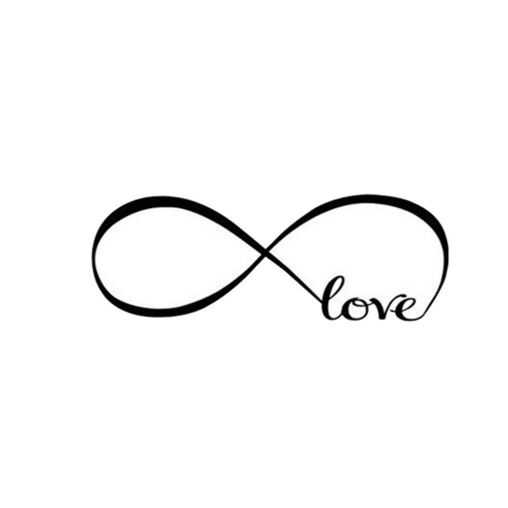 1Pcs Infinity Symbol Word Love Vinyl Art wall sticker decals Home ...