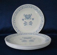Corelle, Blue Hearts, Dinner Plates, 10 1/4&quot;, retired 2005 &amp; 2012 - $28.00