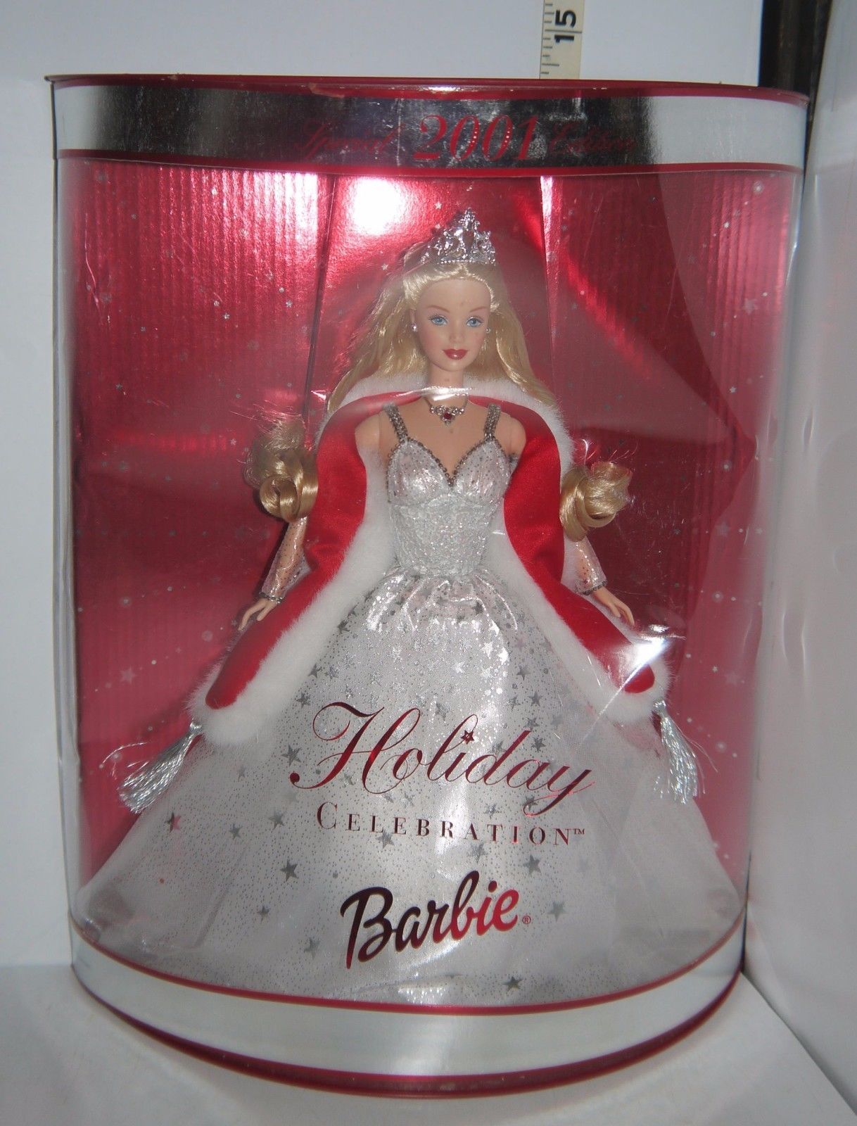 2001 holiday celebration barbie worth