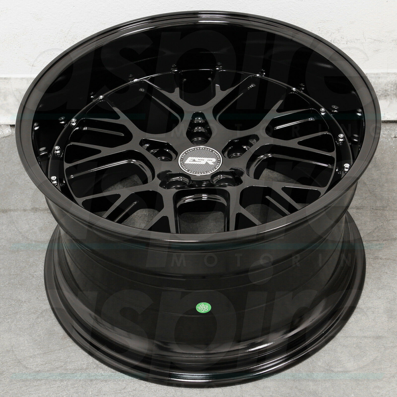 18x9.5 ESR CS11 5x112 Custom 35 Gloss Black Wheels Rims Set(4) - Wheels