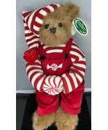 The Bearington Collection Bear Peter Peppermint Christmas Plush Holiday ... - $42.99