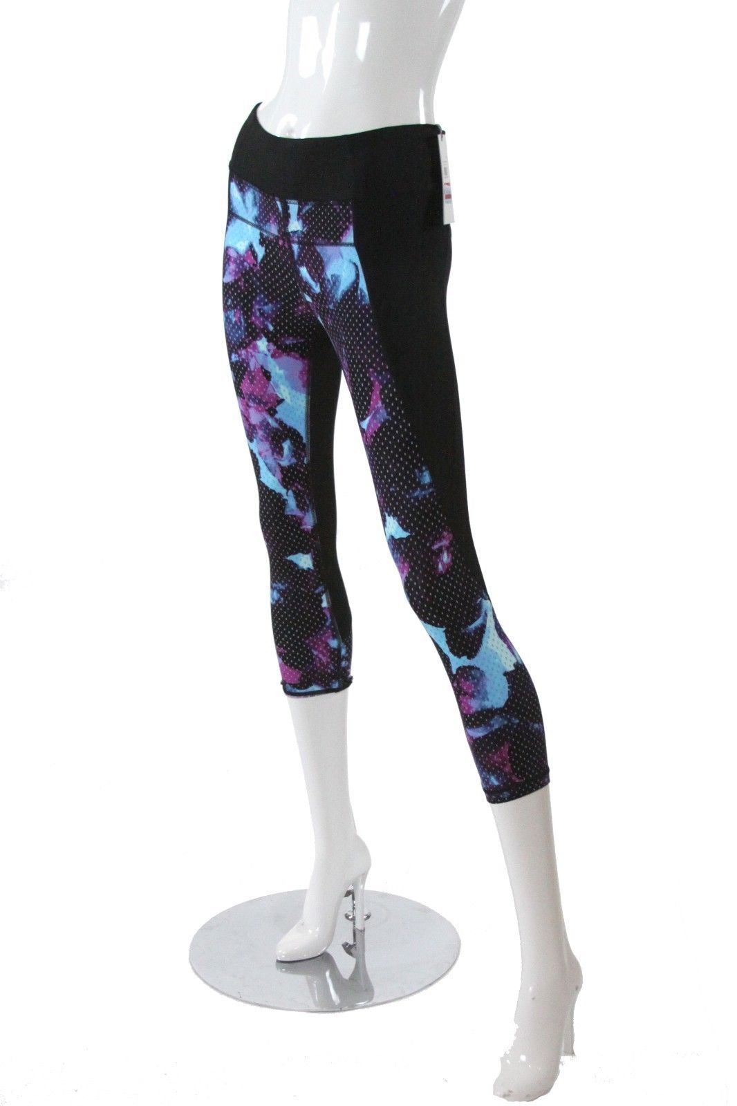Calvin Klein Women's Capri Printed Yoga Gym Workout Pants #PF6P1009 NWT ...