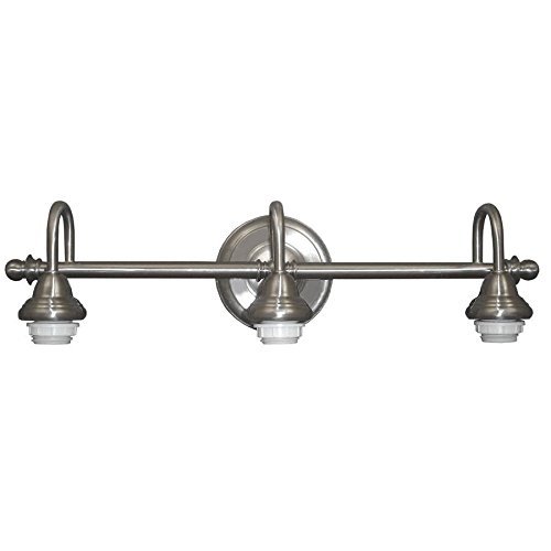 Portfolio 3 Light Brushed Nickel Bathroom Vanity Light Portfolio 3 Light Brushed Nickel Bathroom Vanity Light