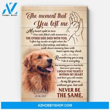 The Moment That You Left Me, Personalized Custom Photo Canvas, Custom Gift - $49.99