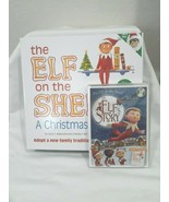 The Elf on the Shelf A Christmas Tradition Book &amp; Blue-Eyed Boy Scout El... - $44.94