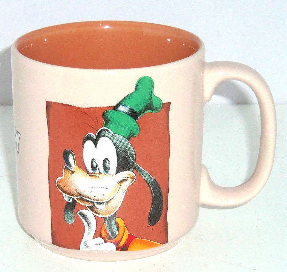 Disney Goofy Coffee Mug Tan Brown Tea Soup Hot Coca Cup - Mugs, Glasses