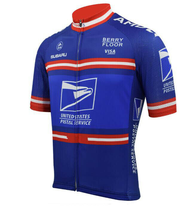 United States Postal Service USPS Retro Cycling Jersey Bib Short