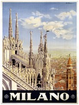 7593.Decoration Poster.Home Room wall art design print.Milano vacation.Italy - $13.86+