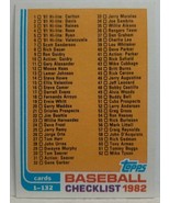 Vintage • 1982 • Topps Baseball Card No 129, 226, 394 Checklist #1, #2, ... - $2.99
