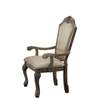 Acme Chateau De Ville Side Chair (Set-2) - - Pu & Antique White - $512.19