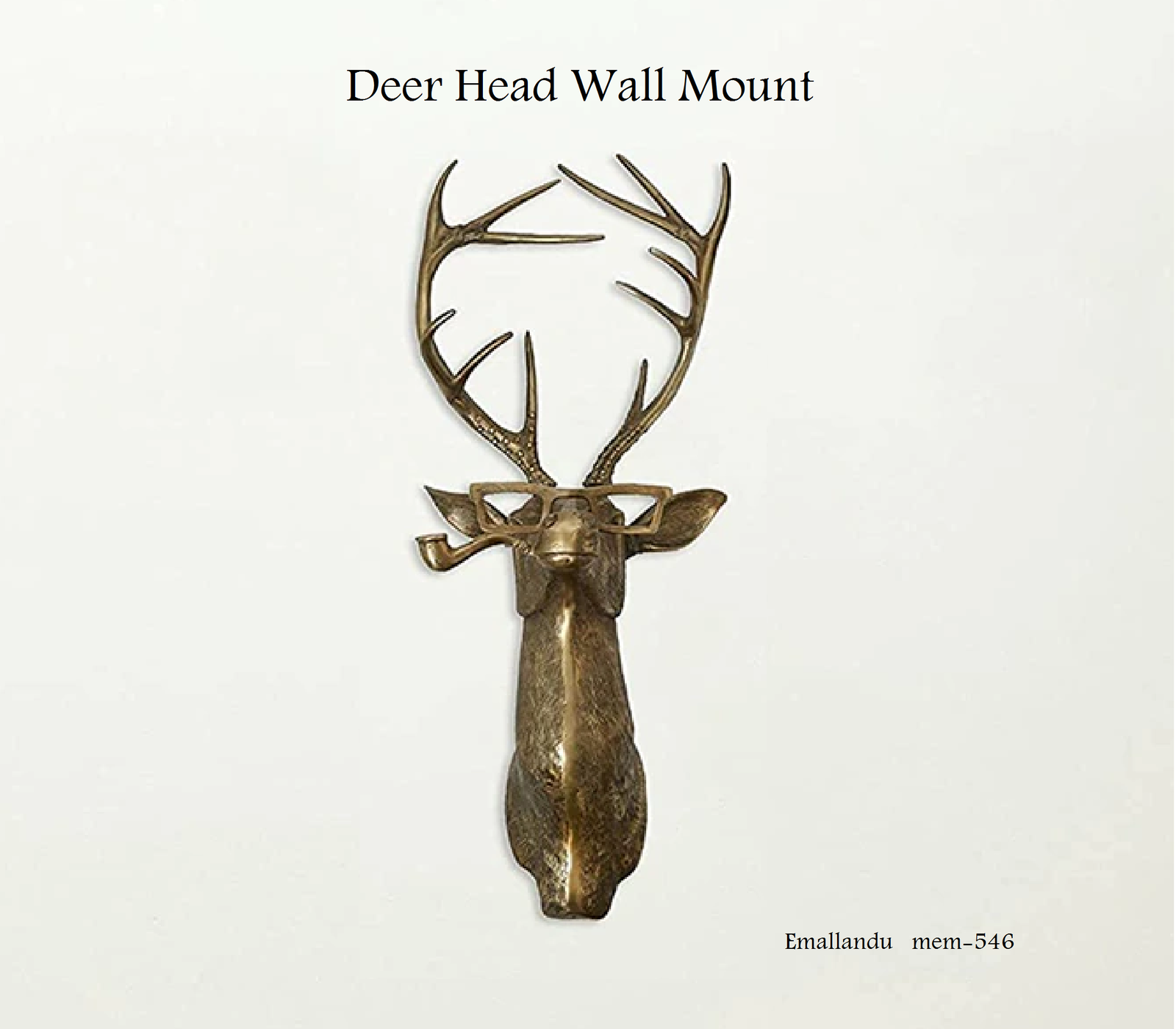 Faux Taxidermy Deer Head Resin DIY Wall Mount  Animal Head Wall Decor Gift Sale
