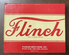 Vintage Parker Brothers Flinch Card Parlor Game In Original Box w/ Instr... - $44.55