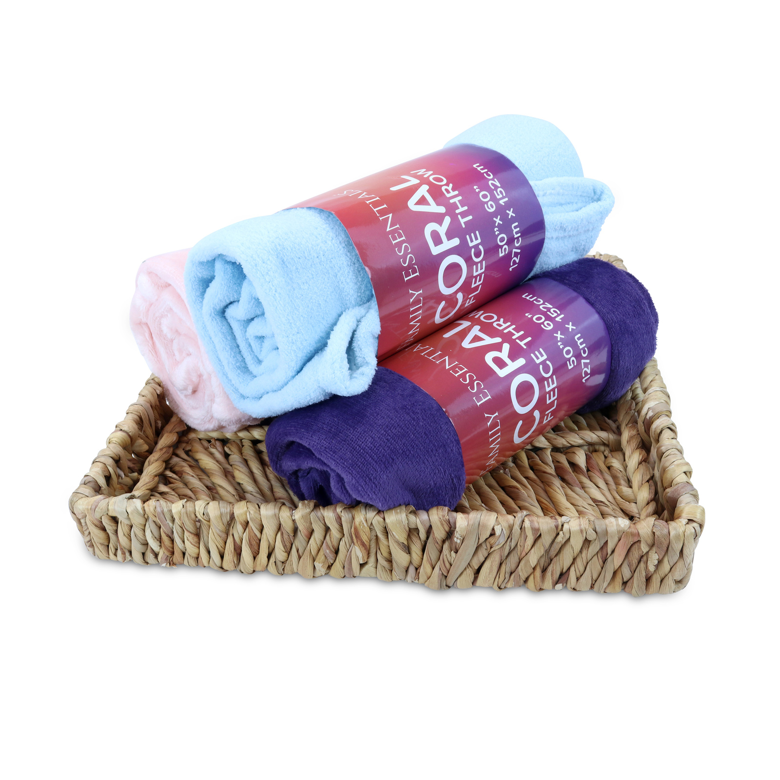 12 Pack of Coral Fleece Blankets 50 x 60 in Assorted Wholesale