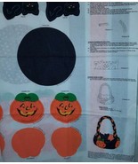 VIP Screen Print Black Cat And Pumpkin Basket Pattern for Sewing Craft Halloween - $12.99