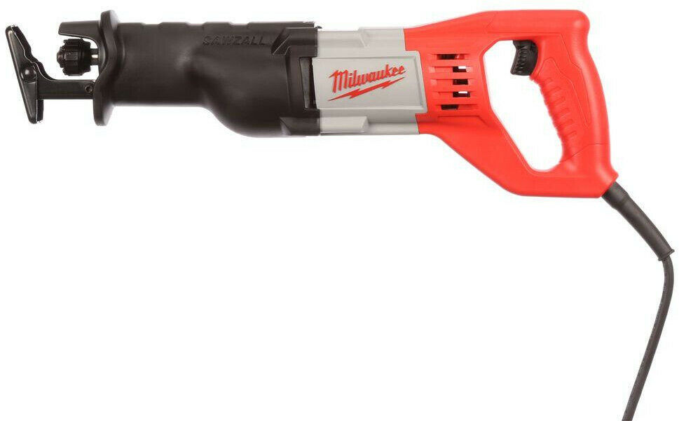 Milwaukee Reciprocating Saw 12 Amp Keyless Adjustable Shoe Case