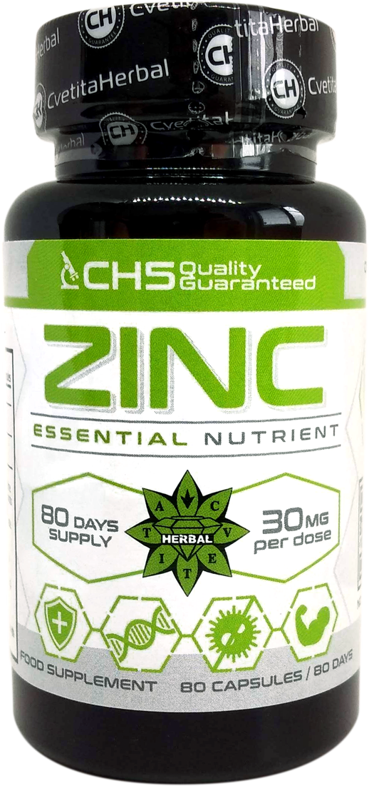 Zinc Citrate + Herbal C Vitamin C + Ginger Root Immune System Colds