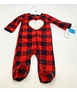 Carter’s Baby Black and Red HEART Footed PJs 6 Months. NEW - $16.82