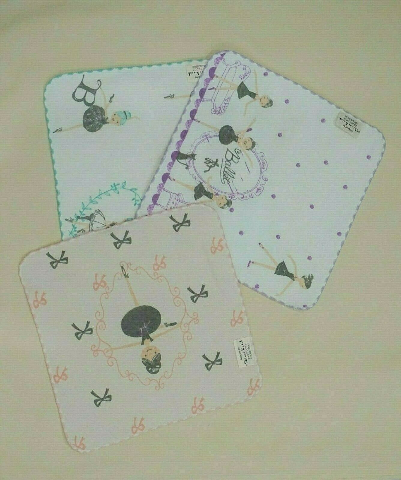 New Japan Katoh Ballet Ballerina Cotton 9 Square Gauze Handkerchief Towel