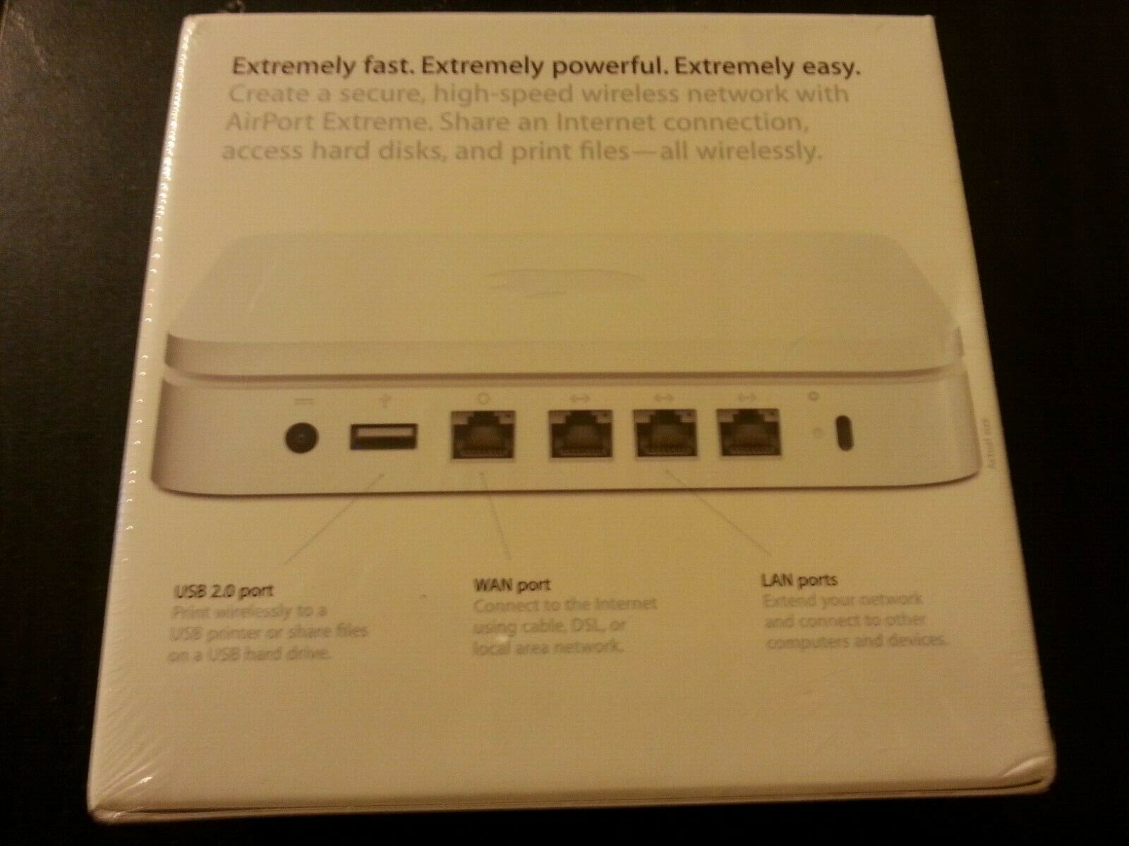Apple AirPort Extreme Base Station A1143 wireless-N Router Broadband WIFI Switch 