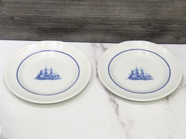 Wedgwood American Clipper Blue Bread Plates 6 1/8" - $14.85