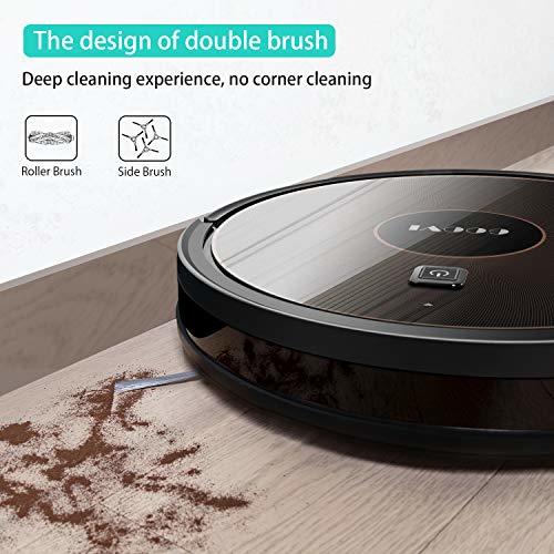 GOOVI Robot Vacuum, 1600Pa Wi-Fi Robotic Vacuum Cleaner Slim with Alexa