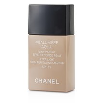 Chanel Vitalumiere Aqua Ultra Light Skin Perfecting Make Up SPF15-# 42 B... - $62.90