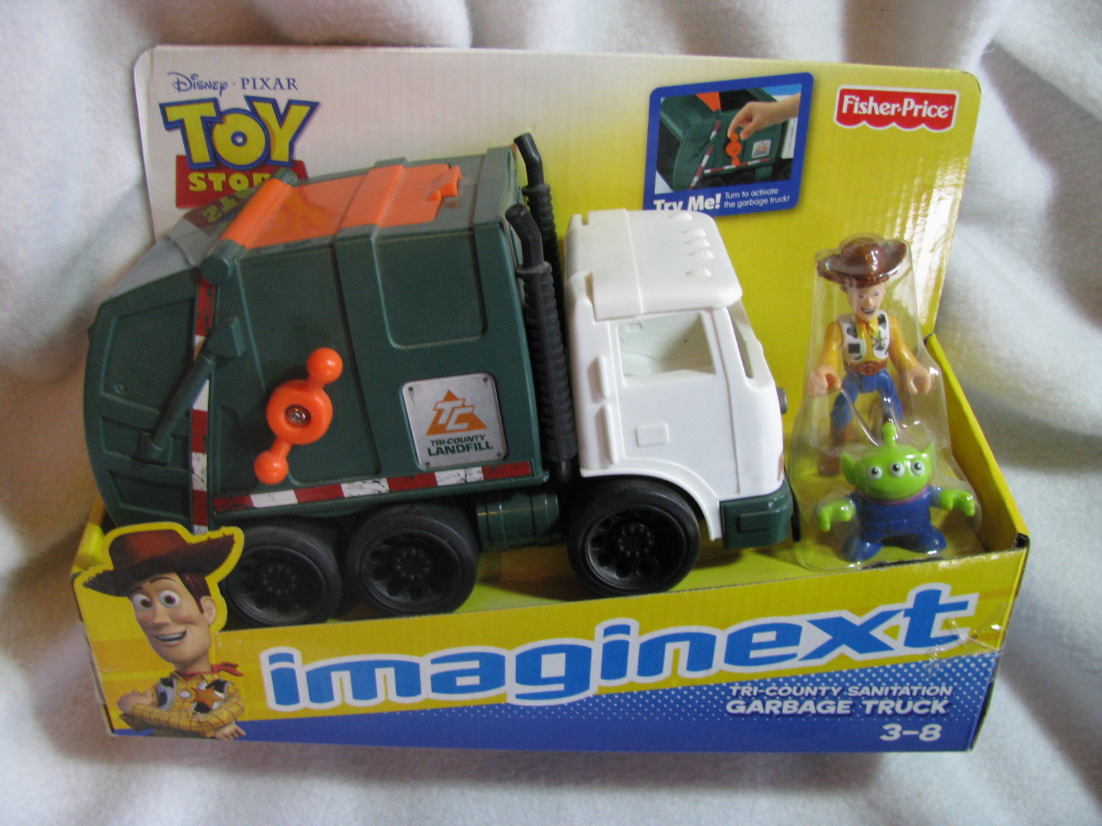 Disney. Pixar. Toy Story. Imaginext.TriCounty Sanitation Garbage Truck