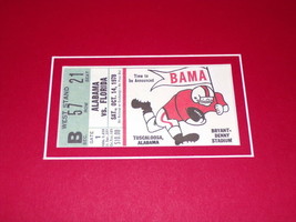 Bear Bryant Framed 16x20 Photo & 1978 Alabama vs Florida Replica Ticket Set image 2