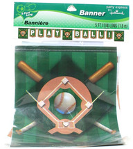 1 Pack Baseball Banner 5 Feet 11 in Play Ball Party Express From Hallmark