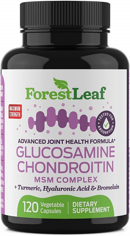 Glucosamine Chondroitin, Advanced MSM Complex – 120 Vegetable Capsules – Muscle