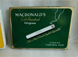 Empty Vintage Macdonald&#39;s Virginia 50 Cigarettes Tin Finest Leaf Export ... - $14.45
