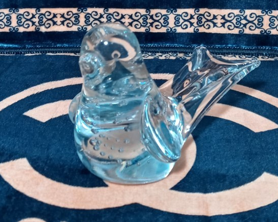 Primary image for Art Glass Bird/Dove Clear by I.W. Rice & Co 