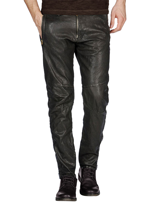 Leather Pants Pants Black Colour Mono ectric, Men Wasit Belted Pants ...