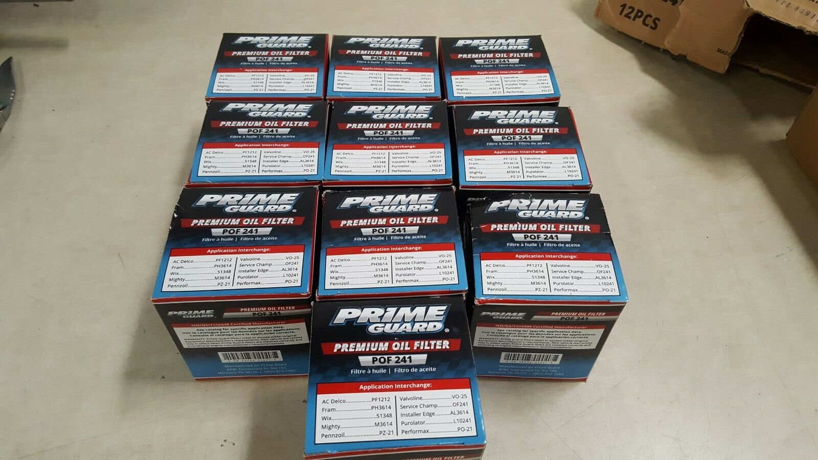 10 PACK Prime Guard Premium Engine OIL FILTERS POF 241 Oil Filters