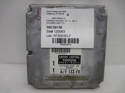 1999-2000 Toyota Corolla ecm ecu computer 89661-02611