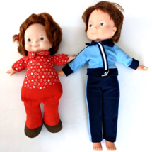 Vintage Fisher Price My Friend Dolls 203 Audrey Lapsitter 204 Mikey Boy Lot - $43.53