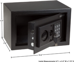 Digital Safe Safe Box with 2 Manual Override Keys  -  Stalwart Steel Safe image 6