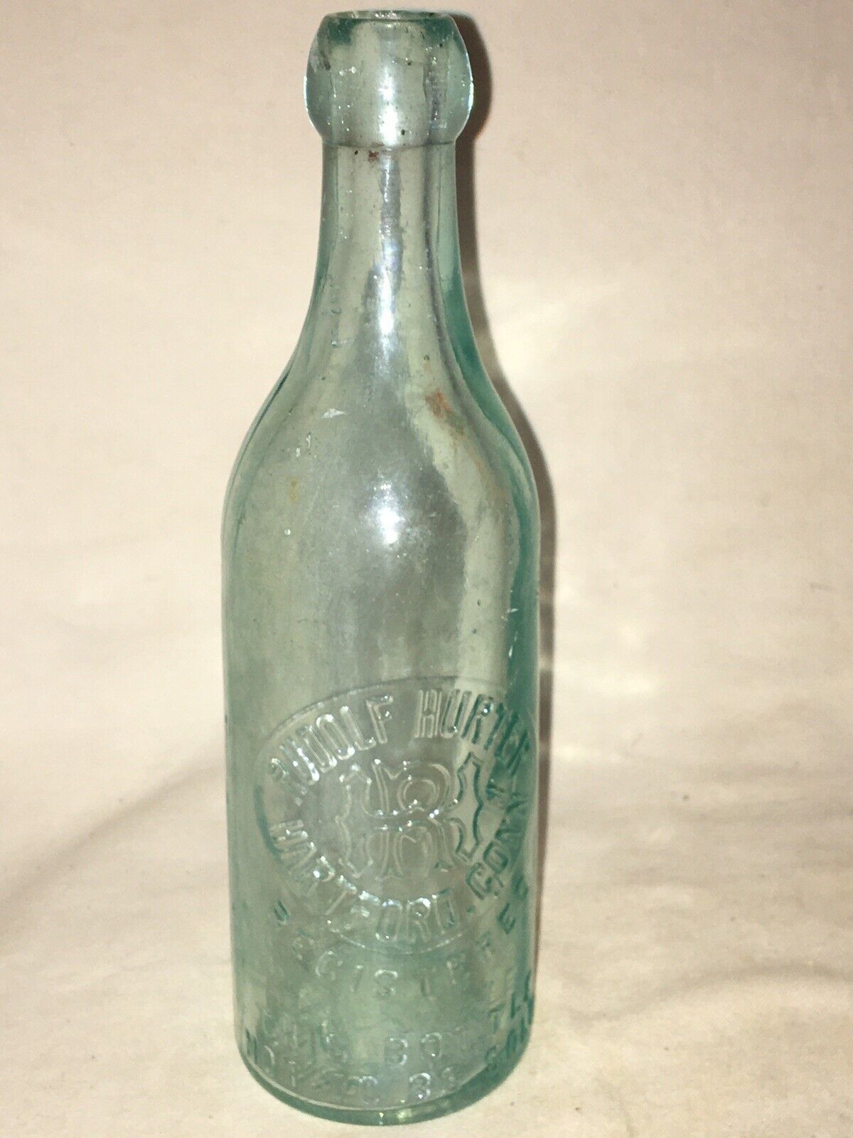 RUDOLF HURTER BLOB TOP BEER BOTTLE PRE PROHIBITION BREWERIANA KARL ...