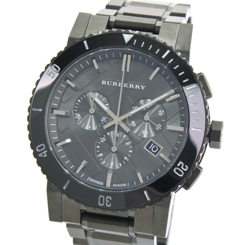 Burberry BU9381 The City Chronograph Ion Plated 42mm - Warranty - $470.00