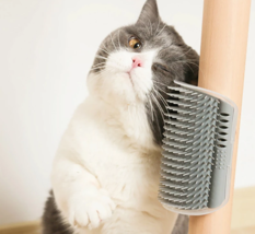 Pet Comb Removable Cat Corner Scratching Rubbing Brush Pet Hair Removal ... - $5.99