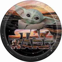 Star Wars Mandalorian The Child Yoda Lunch Plates Birthday Party Unique 8 Count - $5.95