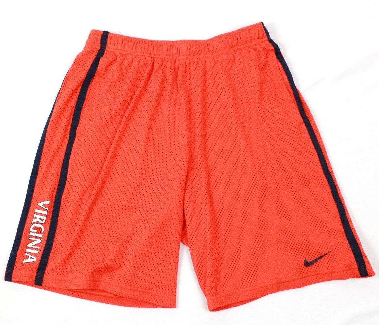 NIKE VT Men's Orange Basketball Shorts VIRGINIA TECH Size L Long ...