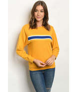 Long Sleeve Mustard Sweatshirt - $25.00