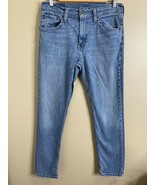 Levis Jeans 33x32 Mens Regular Straight Medium Wash Denim Blue - $18.49