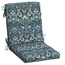 Arden Selections Sapphire Aurora Blue Damask Seat - 44 in L x 20 in W x 3.5 in H image 5