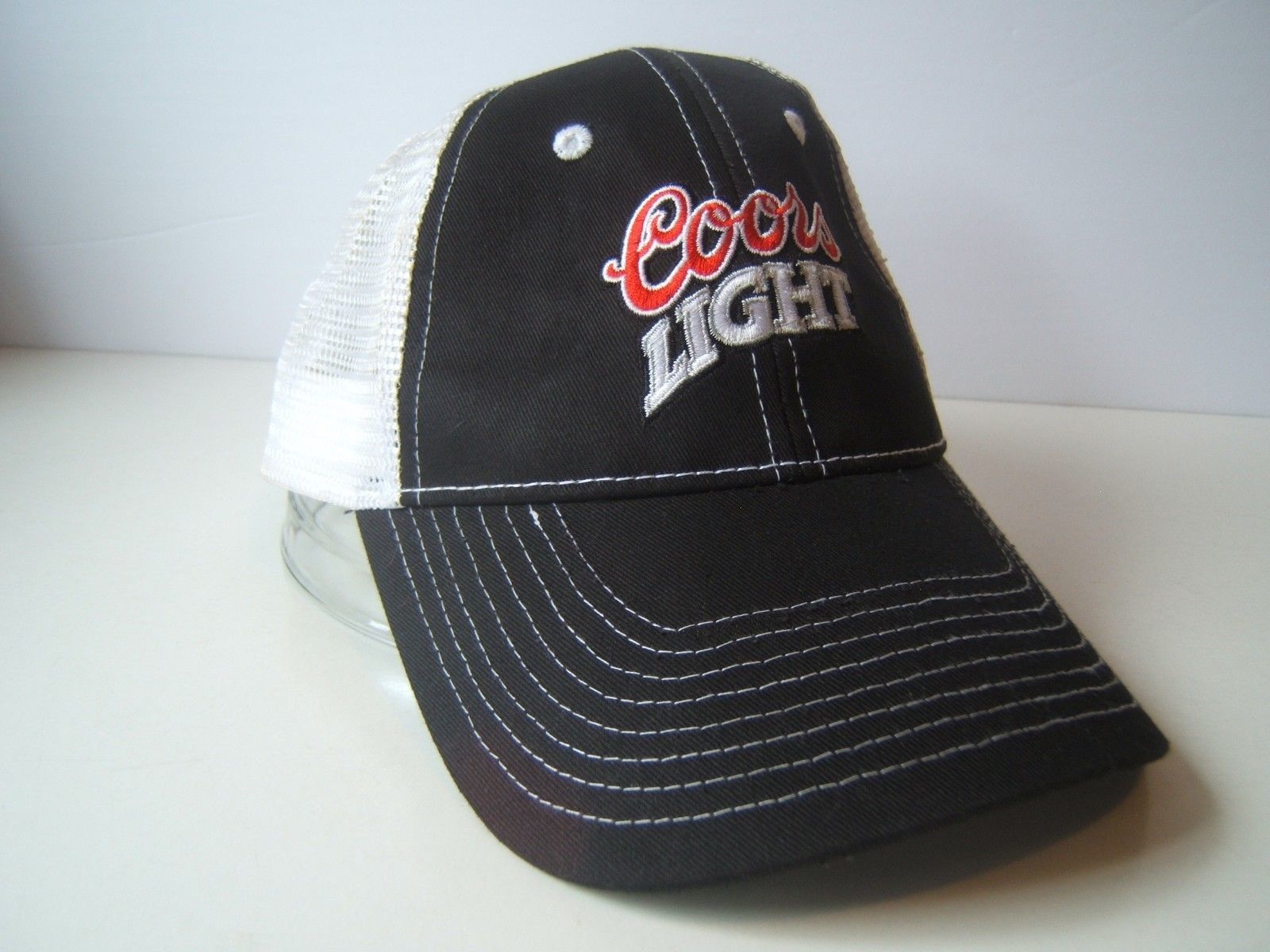 Coors Light Beer Hat Black White Snapback Trucker Cap - Men's Accessories