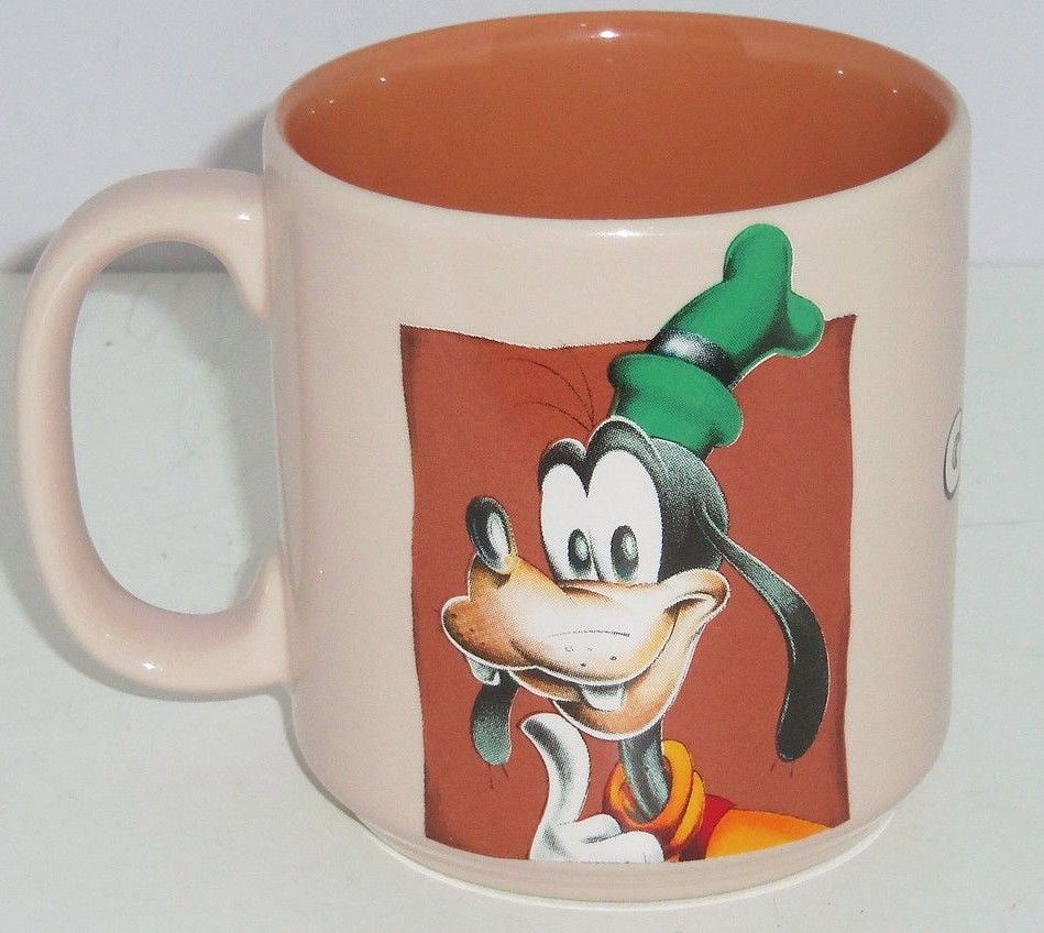 Disney Goofy Coffee Mug Tan Brown Tea Soup Hot Coca Cup - Mugs, Glasses