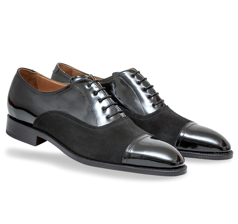 mens formal black patent shoes