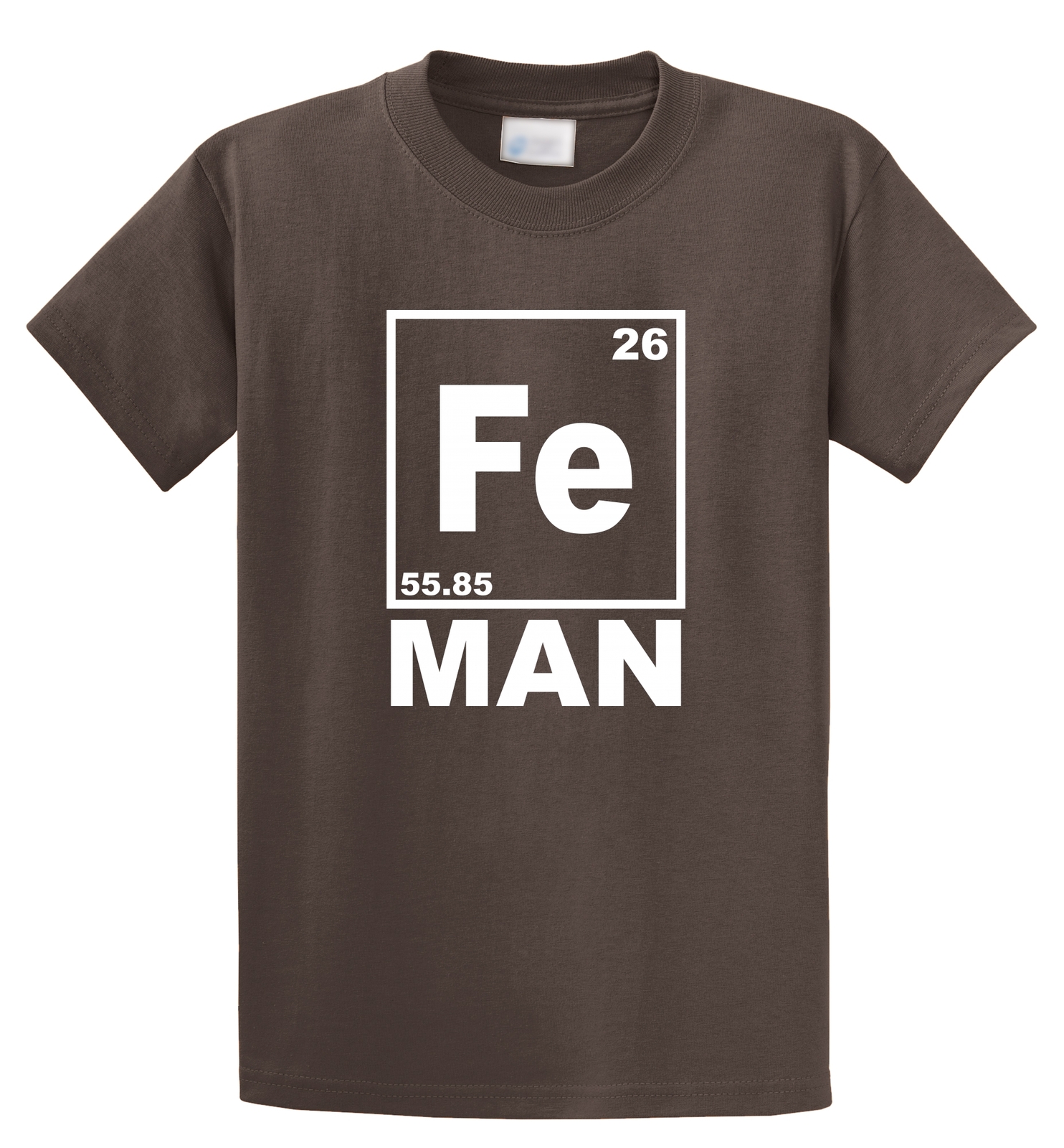 Image of Fe Man Funny T Shirt Iron Man Chemistry Periodic Table Elements